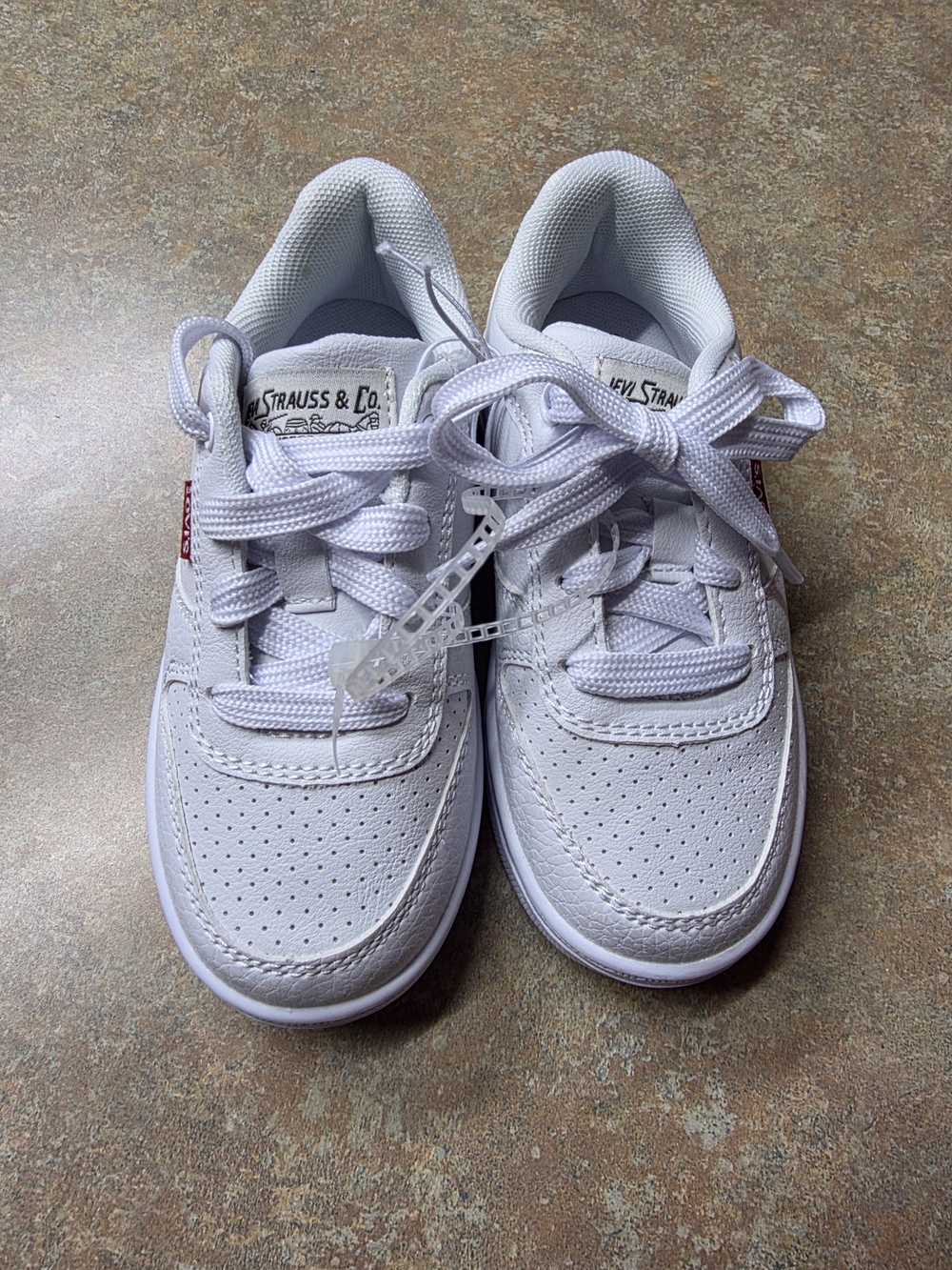 Levi's Kids White Lace-Up Low-Top Sneakers